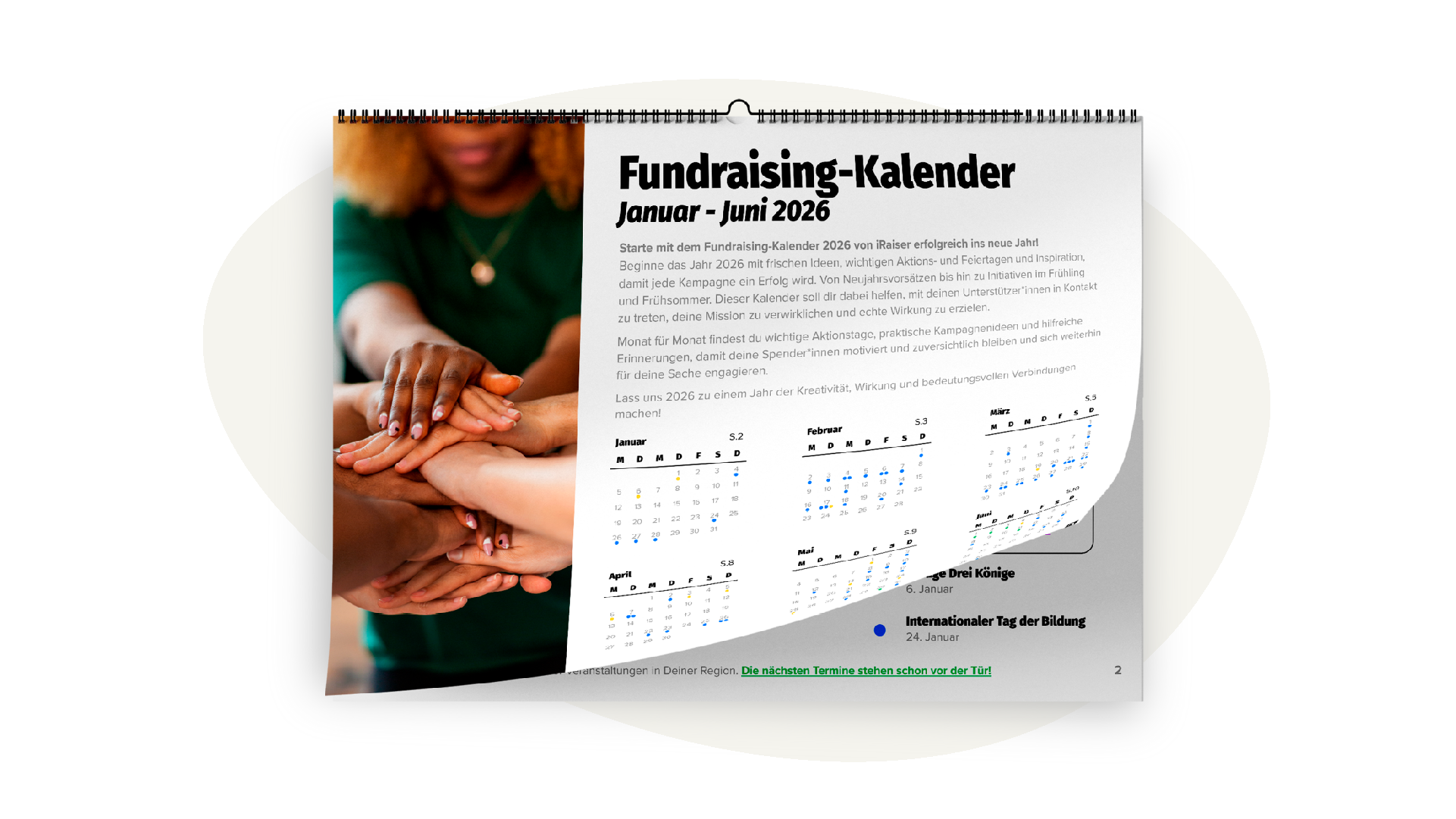 Calendar Jan - June - 2026 - Mockup - DE